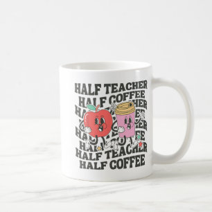 Caneca De Café Camisa Mulheres Metade Professora Meia Café De Vol