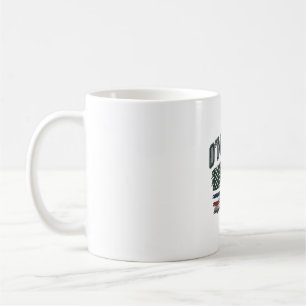 Caneca De Café Camisa O’Merica Vintage Distressed Flag Design_1