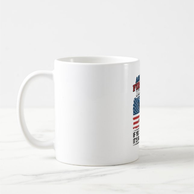 Caneca De Café Camisa Patriótica Engraçada de Diretor Assistente  (Esquerda)