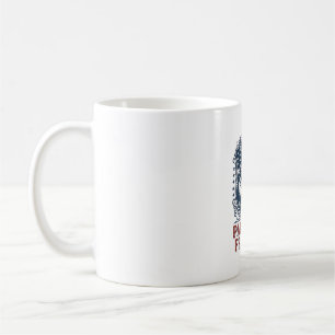 Caneca De Café Camisa Patriótica Vector Graphic Tee de Guarda Flo