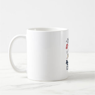 Caneca De Café Camisa Patriótica Vintage de Cachorro-Quente Engra