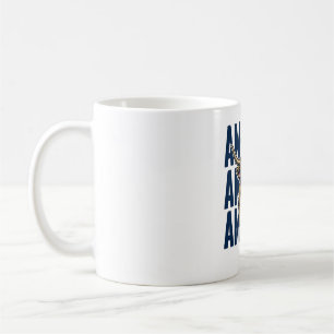 Caneca De Café Camisa Patriótica Vintage de Cow Highland América 