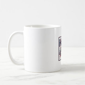 Caneca De Café Camisa Patriótica Vintage Feliz 4 de Julho Design_