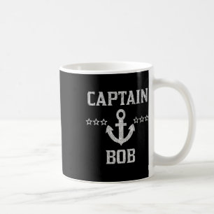 Caneca De Café Camisa Personalizada Primeiro Nome Capitão Bob Pra