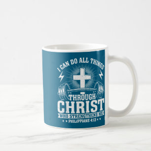 Caneca De Café Camisa Pode Todas as Coisas Através de Cristo