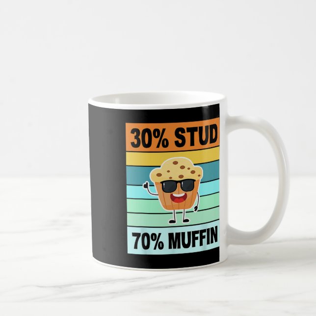 Caneca De Café Camisa Retro 30 Stud 70 Muffin Stud Muffin Va (Direita)