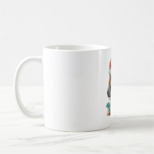 Caneca De Café Camisa-T clássica de Papais noeis de Dachshund