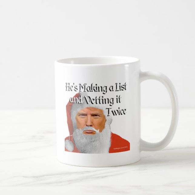 Caneca De Café Camisa-T de Papais noeis (Direita)