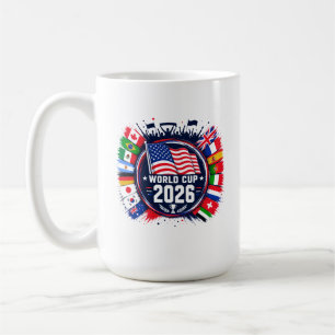 Caneca De Café Camisa T-shirt da Copa do Mundo de Futebol 2026 co