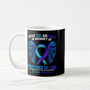 Caneca De Café Camisa Verde-azulado e Roxo para Conscientização d
