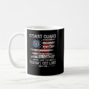 Caneca De Café Camisa Veterana da Guarda costeira USCG American F