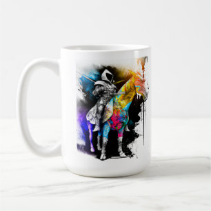 Caneca De Café Camisa Vibrante do Cavaleiro Almofada de Arremesso