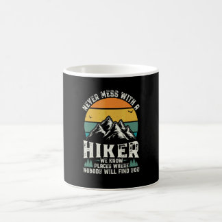 Caneca De Café Camisa Vintage de Caminhada Masculina Outdoor Retr