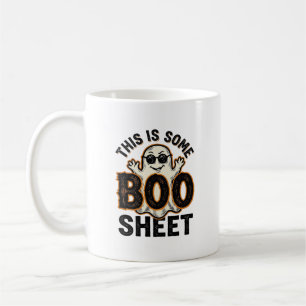 Caneca De Café Camisa Vintage de Halloween Funny Ghost Boo Sheet 