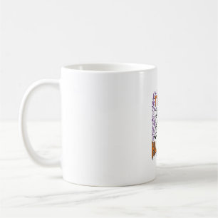 Caneca De Café Camisa Vintage Fofo de Halloween de Amor de Menina