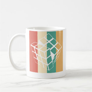 Caneca De Café Camisa Vintage Magic Cube Retro Puzzle Speed Cube