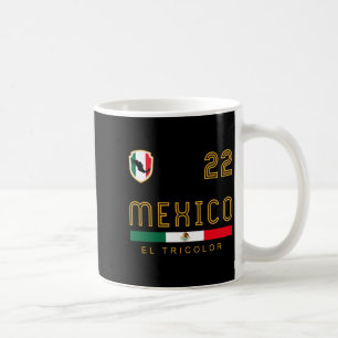 Caneca De Café Camisa Vintage México Futebol Bandeira Presente pa