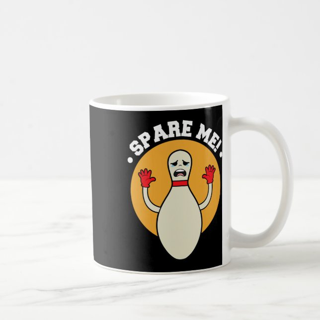 Caneca De Café Camisas de Boliche Duckpin Spare Me (Direita)