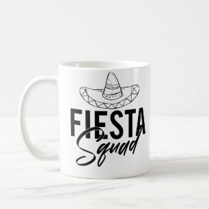 Caneca De Café Camisas de Festa de solteira Fiesta Squad Fiesta,