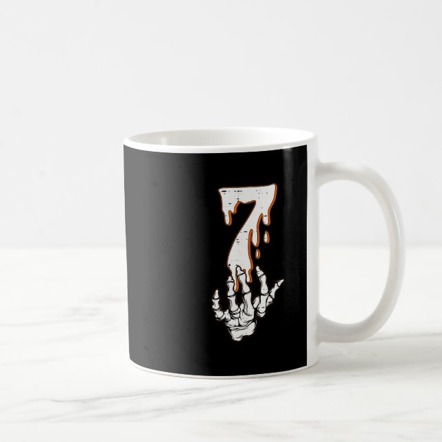 Caneca De Café Camisas de Halloween Número 7 Combinando 67 Meme E (Direita)