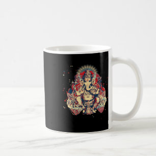 Caneca De Café Camisas de Ioga Espiritual Deus Hindu Ganesha Medi
