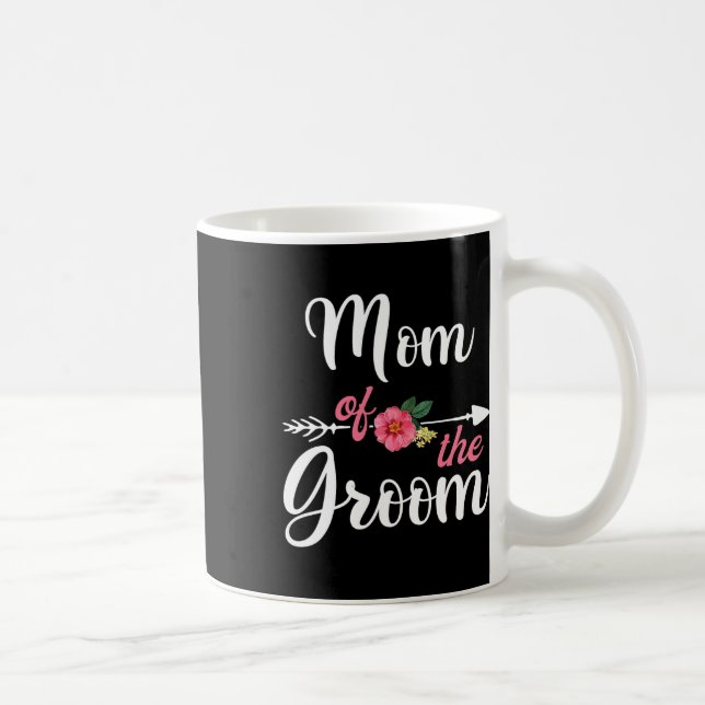 Caneca De Café Camisas de Mãe do Noivo para Mulheres  (Direita)
