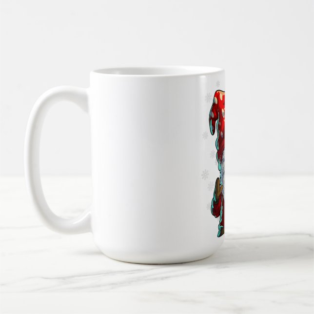 Caneca De Café Camisas de Natal Homens Mulheres Xadrez Vermelho d (Esquerda)
