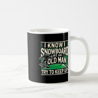 Caneca De Café Camisas de Neve Vovô Snowboarder Snowboa