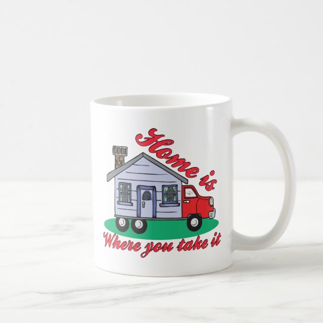 Caneca De Café Camisas e presentes no Parque Trailer Funny (Direita)