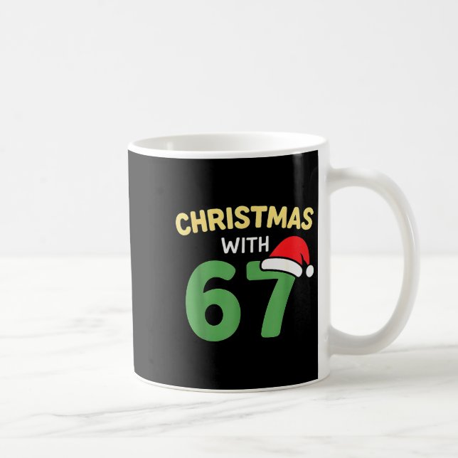 Caneca De Café Camisas engraçadas de Natal com 67 Meme Tendência  (Direita)