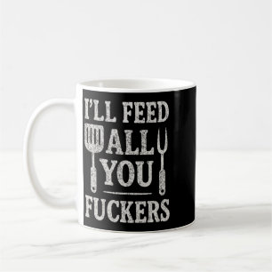 Caneca De Café Camisas engraçadas masculinas Churrasco Vou alimen