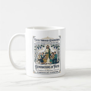 Caneca De Café Camiseta Árvore Genealógica de Jesus Desenho Basea