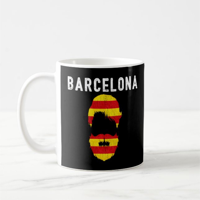 Caneca De Café Camiseta Barcelona Bandeira Souvenir Torneio Catal (Esquerda)