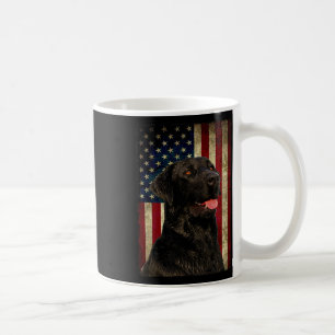 Caneca De Café Camiseta Black Labrador Presente Bandeira EUA Dono