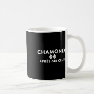 Caneca De Café Camiseta Chamonix Apres Ski Club Estilo Retro Esqu