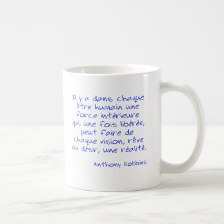 Caneca De Café Camiseta Citação Anthony Robbins Il y a dans chata