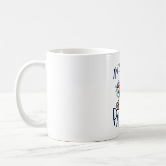 Caneca De Café Camiseta Clássica de Cachorro Feliz (Esquerda)