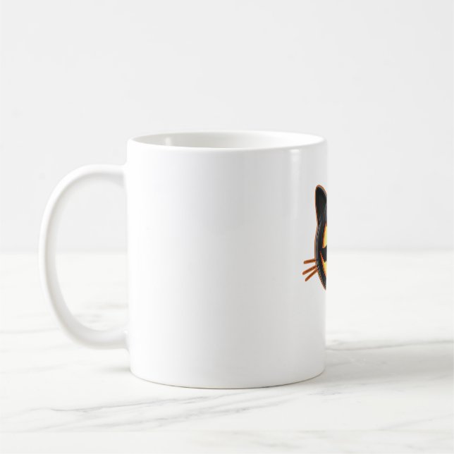 Caneca De Café Camiseta Clássica Emoji de Abóbora Jack o'Lantern  (Esquerda)