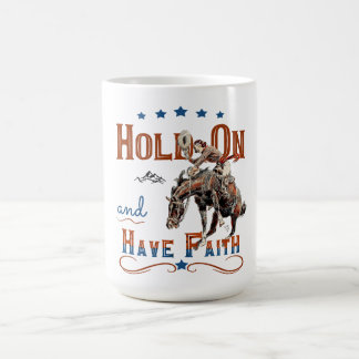 Caneca De Café Camiseta Cristã de Vaca, Cavalo de Balança