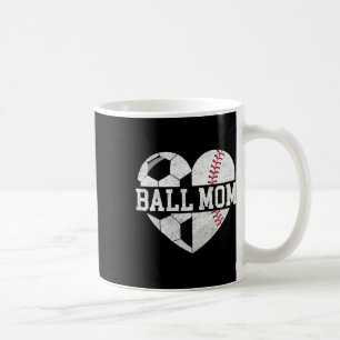 Caneca De Café Camiseta da Mamãe Coração Engraçado Vender Futebol