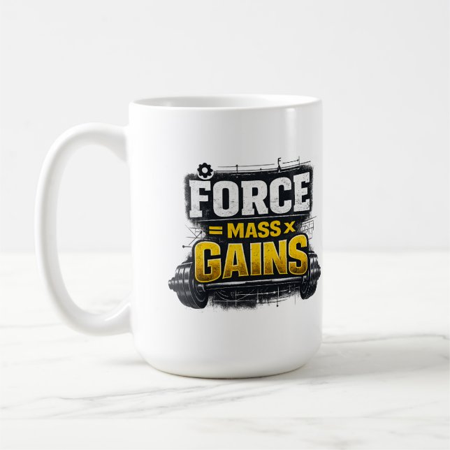 Caneca De Café Camiseta de Academia de Engenheiro Engraçado Força (Esquerda)