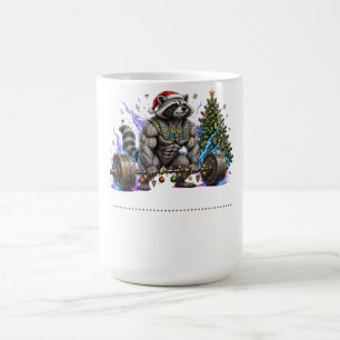 Caneca De Café Camiseta de Academia do Guaxinim Alegre Natal