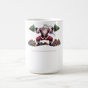 Caneca De Café Camiseta de Agachamento do Anime Papai Noel - Cami