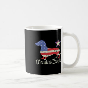 Caneca De Café Camiseta de Amante de Dachshund no 4 de Julho Amer