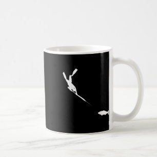 Caneca De Café Camiseta de Caça de Peixes Apneista de Arpoamento
