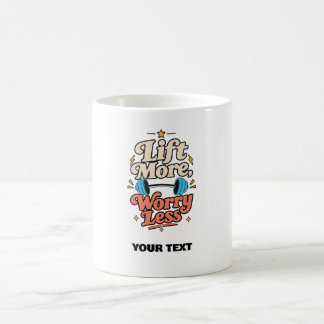 Caneca De Café camiseta de citação de academia levante mais se pr