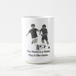 Caneca De Café Camiseta de Citação Inspiradora de Futebol para Cr