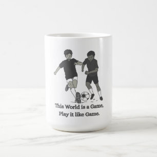 Caneca De Café Camiseta de Citação Inspiradora de Futebol para Cr
