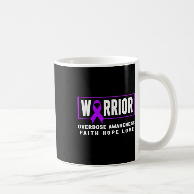 Caneca De Café Camiseta de Conscientização sobre Overdose - Guerr (Direita)