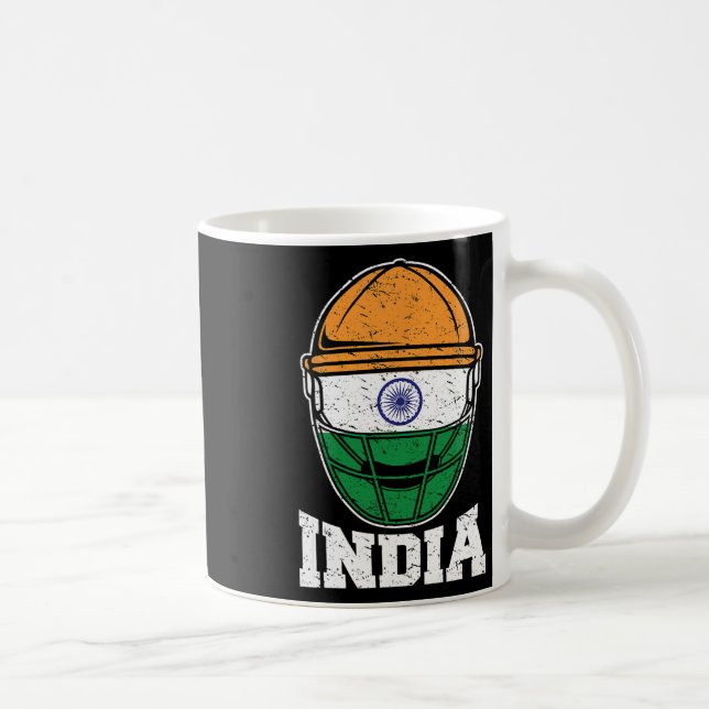 Caneca De Café Camiseta de Críquete da Índia Torcedores da Seleçã (Direita)